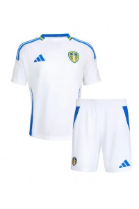 Leeds United Babytruitje Thuis tenue Kind 2024-25 Korte Mouw (+ Korte broeken)